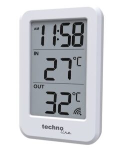 Thermometer Technoline WS 9172 70x110x22mm wit met 1        buitensensor 100m