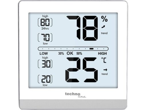 Thermometer Technoline WS 9470 118x118x24mm wit/zilver