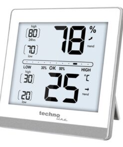 Thermometer Technoline WS 9470 118x118x24mm wit/zilver