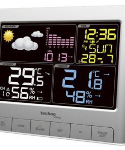 Weerstation Technoline WS 6449 159x130x43mm zilver met 1    buitensensor 30m