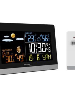 Weerstation Technoline WS 6455 144x96x38mm zwart/zilver LCD display