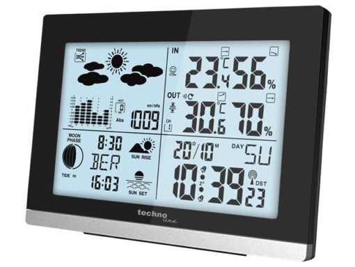 Weerstation Technoline WS 6762 158x113x40mm zwart/zilver    met 1 buitensensor 30m