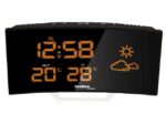 Weerstation Technoline WS 6832 196x106x39mm zwart/zilver    gebogen LED display met 1 buitensensor 30m