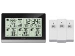 Weerstation Technoline WS 7065 144x96x38mm zwart/zilver met 3 buitensensors 30m
