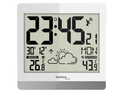 Weerstation Technoline WS 8119 189x200x29mm zilver met 1    buitensensor 30m