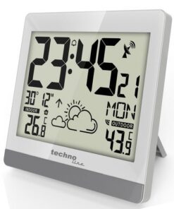 Weerstation Technoline WS 8119 189x200x29mm zilver met 1    buitensensor 30m
