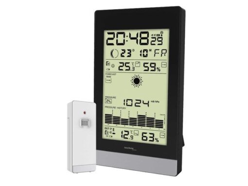 Weerstation Technoline WS 9050 108x184x28mm zwart/zilver    met 1 buitensensor 60m
