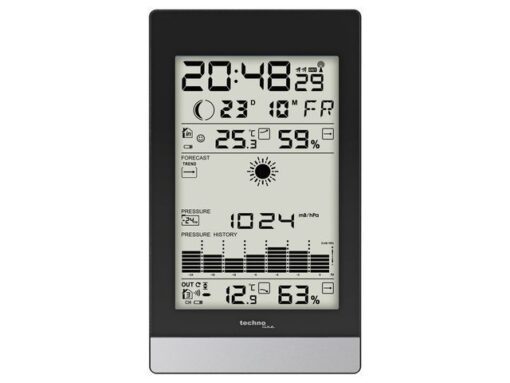 Weerstation Technoline WS 9050 108x184x28mm zwart/zilver    met 1 buitensensor 60m