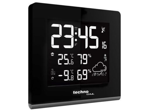 Weerstation Technoline WS 9065 165x170x26mm zwart/zilver met