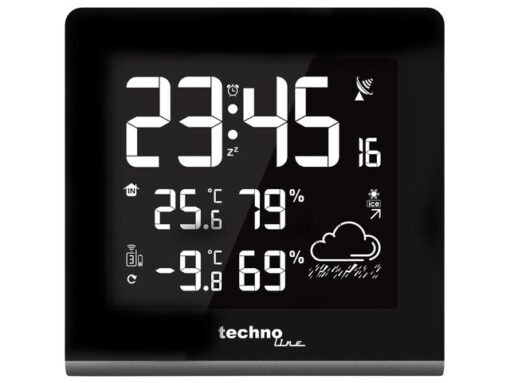 Weerstation Technoline WS 9065 165x170x26mm zwart/zilver met