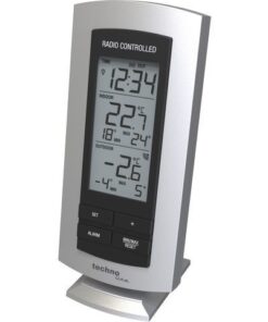 Weerstation Technoline WS 9140 73x158x25mm zwart/zilver met 1 buitensensor 100m