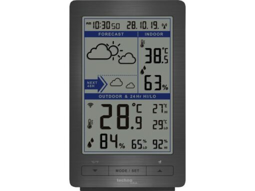 Weerstation Technoline WS 9485 94x154x46mm zilver met  1    buitensensor 30m