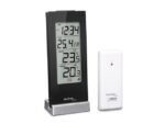 Weerstation Technoline WS 9767 64x165x45mm hoogglans        zwart/zilver met 1 buitensensor 30m