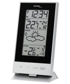 Weerstation Technoline WS 9910 85x166x56mm zilver/zwart met 1 buitensensor 100m