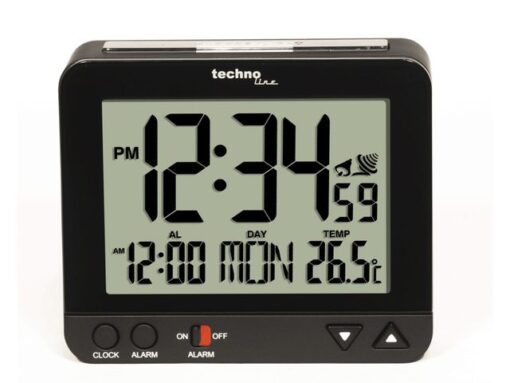 Wekker Technoline WT 195 95x80x32mm zwart