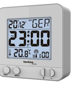 Wekker Technoline WT 235 80x80x30mm zilver