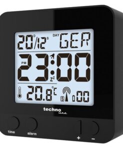 Wekker Technoline WT 235 80x80x30mm zwart
