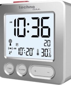 Wekker Technoline WT 265 66x66x21mm zilver