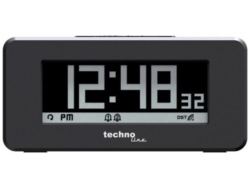 Wekker Technoline WT 295 120x57x45mm zwart