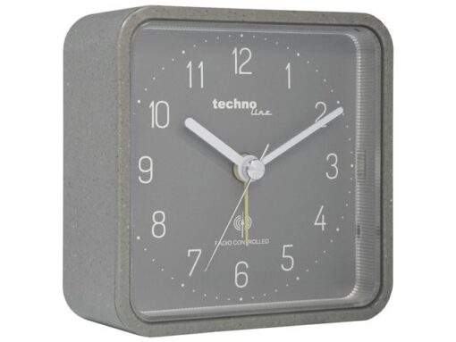 Wekker Technoline WT 775 91x91x40mm grijs analoog