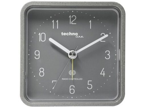 Wekker Technoline WT 775 91x91x40mm grijs analoog