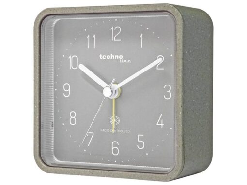Wekker Technoline WT 775 91x91x40mm grijs analoog
