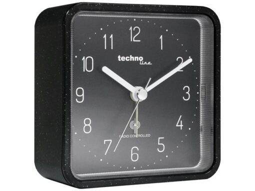 Wekker Technoline WT 775 91x91x40mm zwart analoog