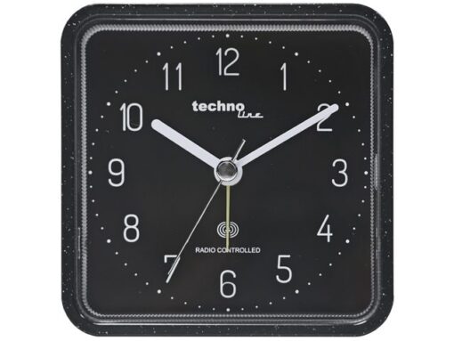 Wekker Technoline WT 775 91x91x40mm zwart analoog