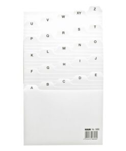 Tabkaart HAN A-Z breed A6 lichtgrijs