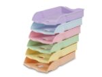 Brievenbak HAN Re-LOOP A4/C4 stapel- en nestbaar pastel     geel 100% gerecycled materiaal. Doos á 6 stuks.