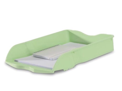 Brievenbak HAN Re-LOOP A4/C4 stapel- en nestbaar pastel     groen 100% gerecycled materiaal. Doos á 6 stuks.