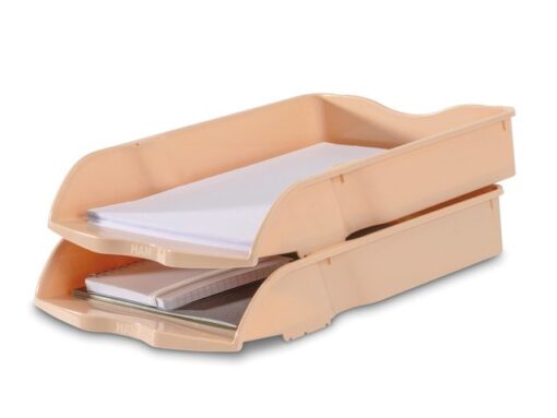 Brievenbak HAN Re-LOOP A4/C4 stapel- en nestbaar pastel     oranje 100% gerecycled materiaal. Doos á 6 stuks.