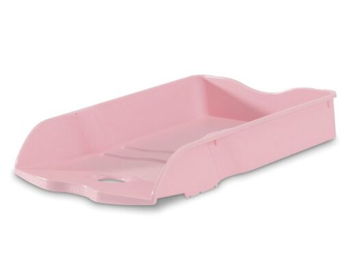Brievenbak HAN Re-LOOP A4/C4 stapel- en nestbaar pastel     roze 100% gerecycled materiaal. Doos á 6 stuks.
