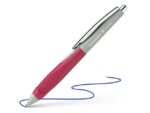 Balpen Schneider Haptify saliegrijs-magenta