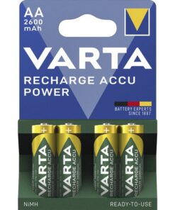Batterij oplaadbaar Varta AA 2600mAh blister a 4 stuks