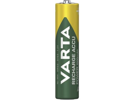 Batterij oplaadbaar Varta AAA 1000mAh blister a 4 stuks