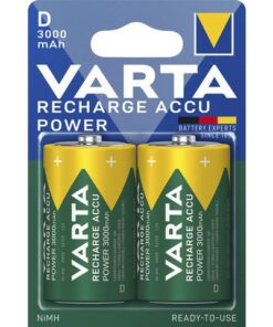Batterij oplaadbaar Varta D 3000mAh blister a 2 stuks