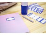 Kangaro KTC Boeketiket Kangaro 24 etiketten 6 vellen van 4 stuks blauw