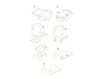 Cadeaupakketdoos Raadhuis 3 240x170x80mm krimp a 5 stuks