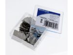 Hoekclips Westcott zilver aluminium in kunststof doos 100   stuks