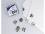 Hoekclips Westcott zilver aluminium in kunststof doos 100   stuks