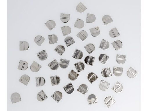 Hoekclips Westcott zilver aluminium in kunststof doos 100   stuks