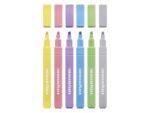 Tekstmarkers Eberhard Faber Pastel 6st. vierkant in etui