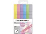 Tekstmarkers Eberhard Faber Pastel 6st. vierkant in etui