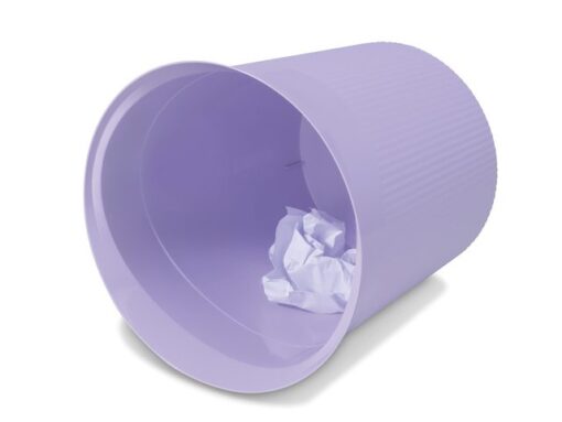 Papierbak HAN Re-LOOP 13 liter rond pastel paars 100%       gerecycled materiaal