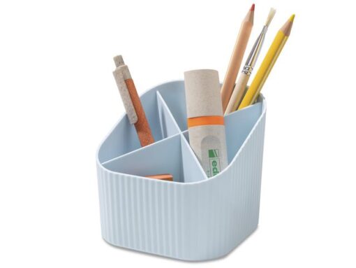 Pennenkoker HAN Re-X-LOOP 4-vaks pastel blauw 100%          gerecycled materiaal