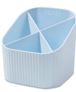 Pennenkoker HAN Re-X-LOOP 4-vaks pastel blauw 100%          gerecycled materiaal