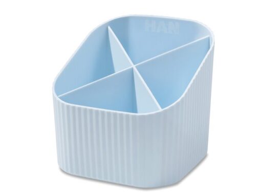 Pennenkoker HAN Re-X-LOOP 4-vaks pastel blauw 100%          gerecycled materiaal