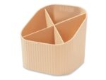 Pennenkoker HAN Re-X-LOOP 4-vaks pastel oranje 100%         gerecycled materiaal