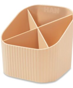 Pennenkoker HAN Re-X-LOOP 4-vaks pastel oranje 100%         gerecycled materiaal